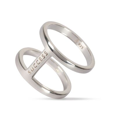 Success Double Band - Small - Silver