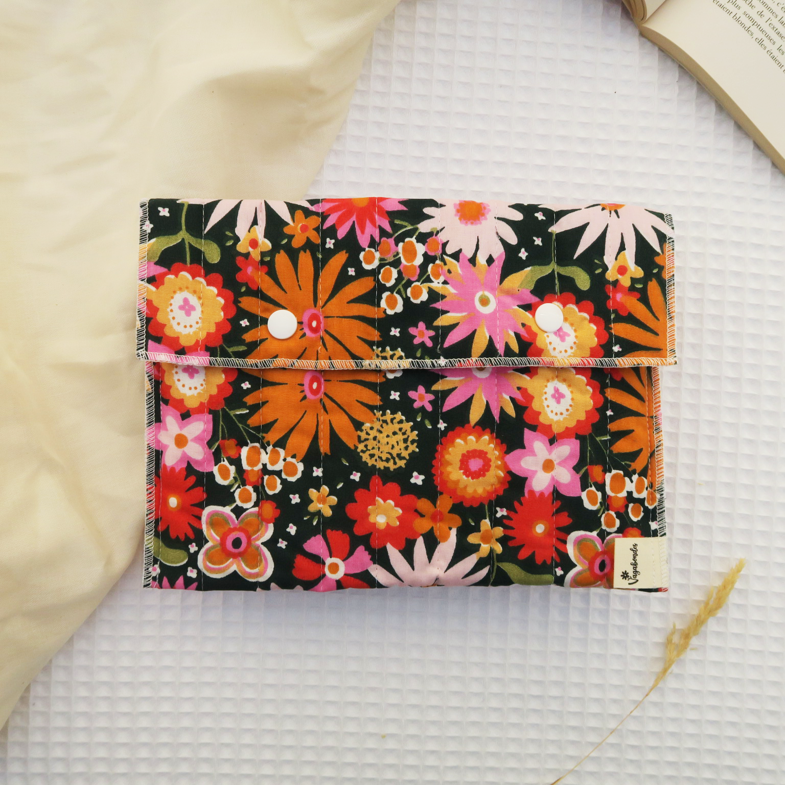 Cotton book cover 19x27 cm – CHILDHOOD - Golden Glows Collection