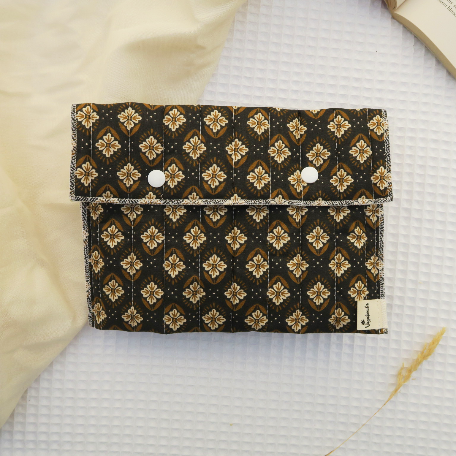 Cotton book cover 16x22 cm - Pocket size - JAYCO - Golden Glows Collection