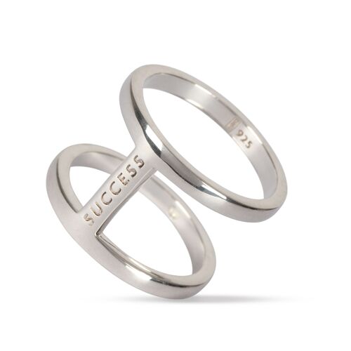 Success Double Band - Large - Silver