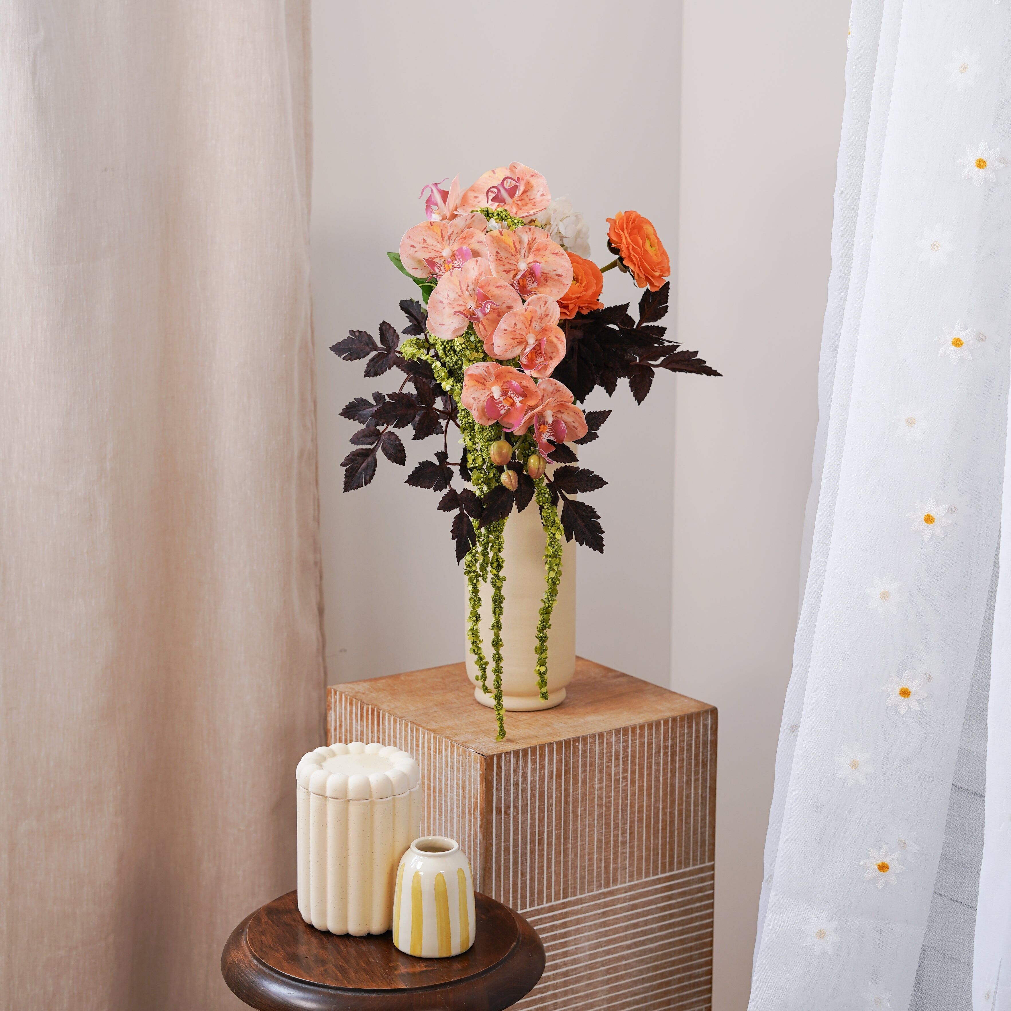 Bouquet de fleurs artificielles Agathe