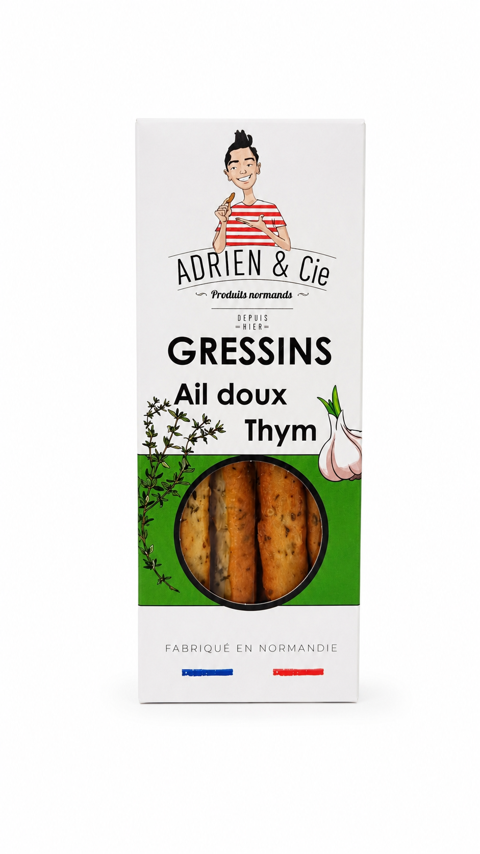 Grissini dolci all'aglio e timo