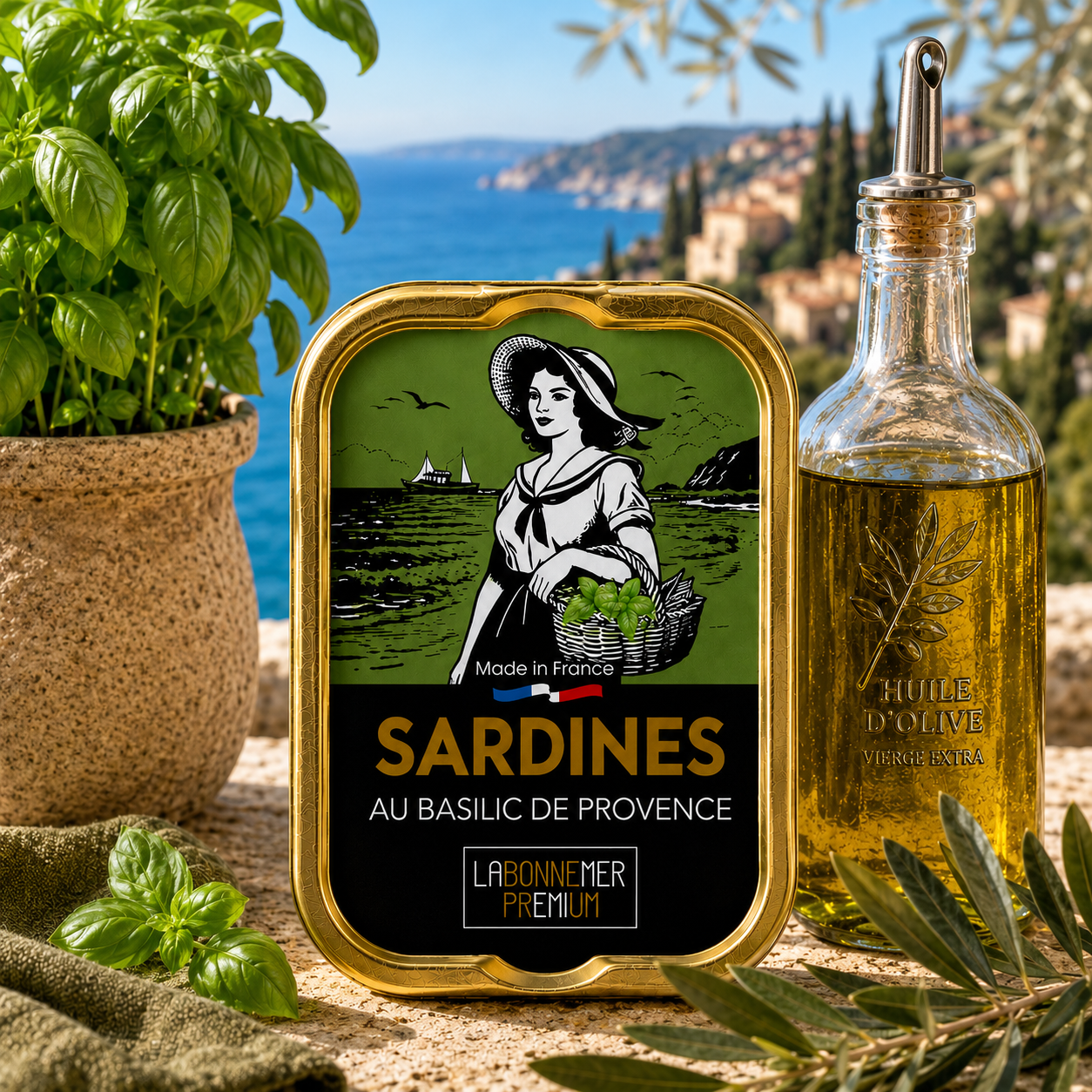 SARDINES WITH PROVENCE BASIL