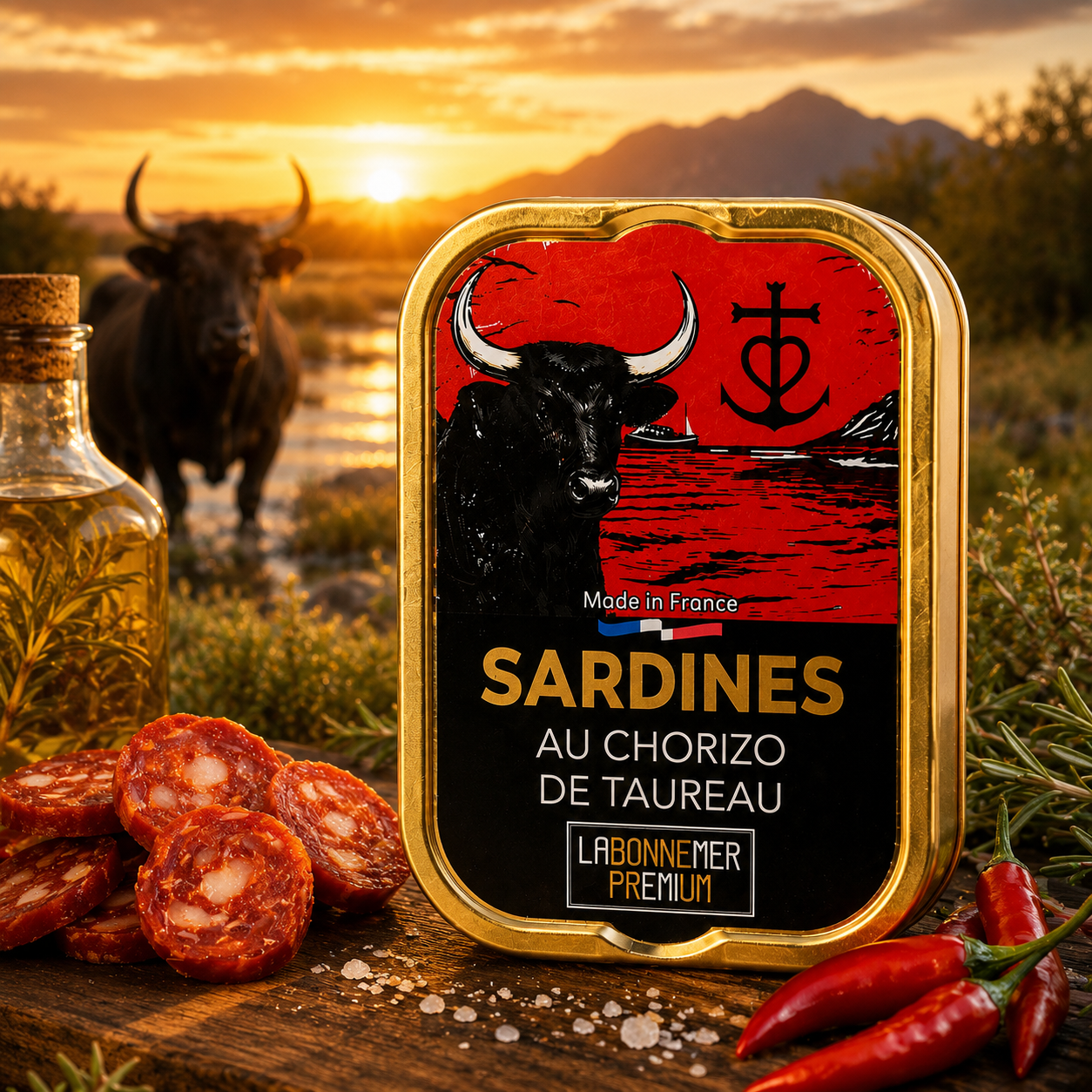 SARDINES WITH BULL CHORIZO