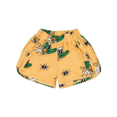 Retro Shorts Golden Gator Yellow