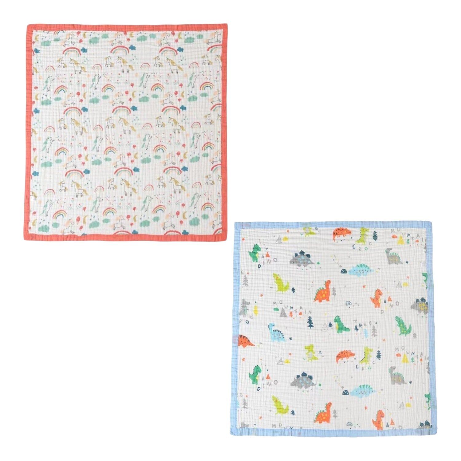 Baby Krabbeldecke » weiche Decke aus 100% Baumwolle » Babydecke 110x110cm » für Babys & Kleinkinder