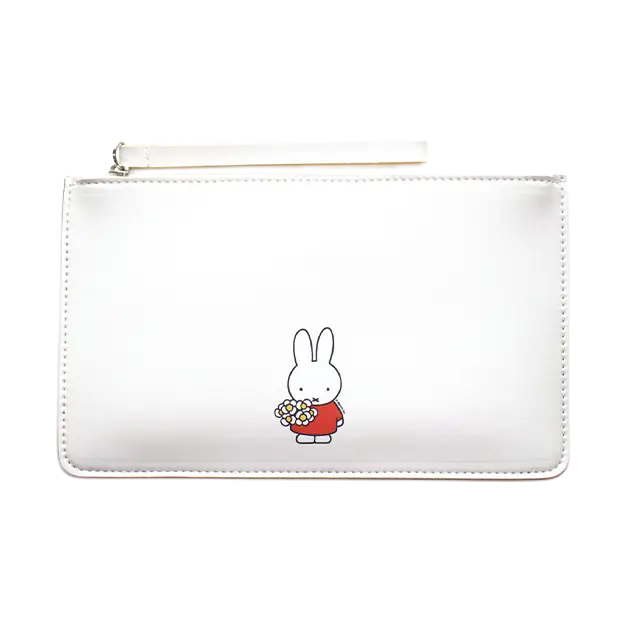Miffy Flowers Pouch (Beige) | Collection ©Mercis