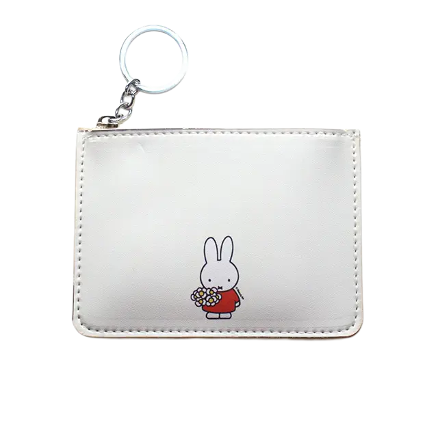 Miffy Flowers Coin Purse (Beige) | Collection ©Mercis