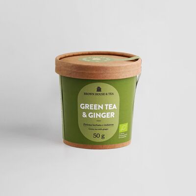 Thé vert & Gingembre - thé vert au gingembre et à la citronnelle BIO