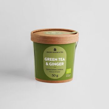 Thé vert & Gingembre - thé vert au gingembre et à la citronnelle BIO 1