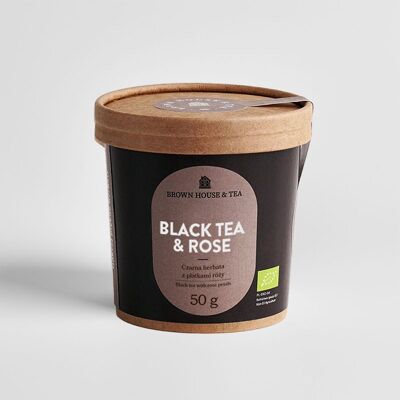 Black tea & rose  - black tea with rose petals BIO