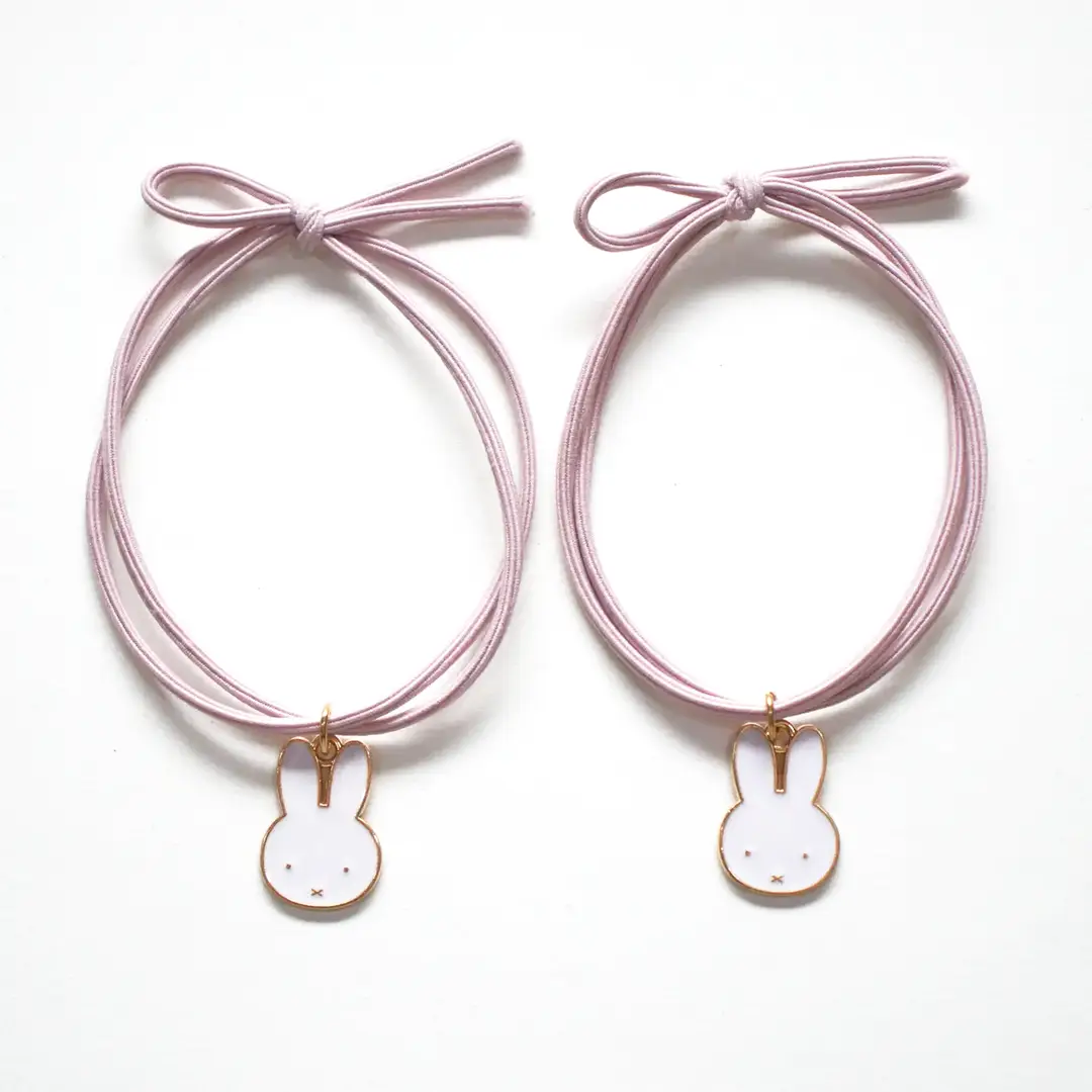 ✨ Miffy Bracelets & Hair Ties Duo - Pink ✨