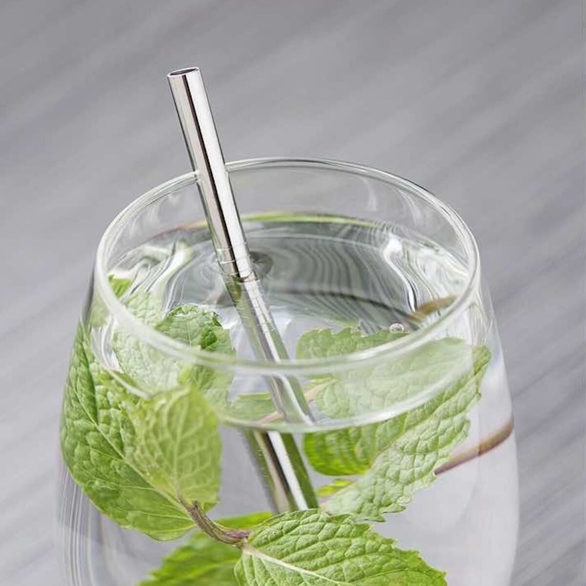 Short 125mm stainless steel straws | Pack of 10 | French brand