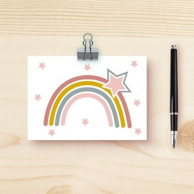 Card rainbow in cheerful colors
