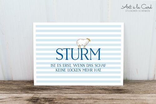 Postkarte: Sturm