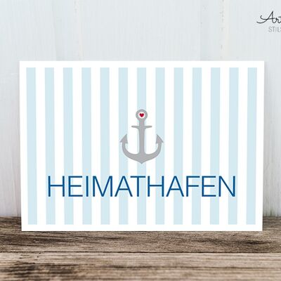 Postkarte: Heimathafen
