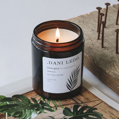 Energise (Orange & Grapefruit) Single Wick Candle