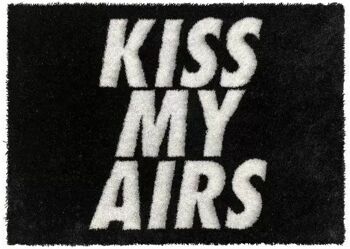 Dos / paillasson - Kiss my airs - noir - 70x50 cm 1