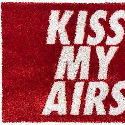 Teppich / Fußmatte – Kiss my airs – Rot – 70 x 50 cm
