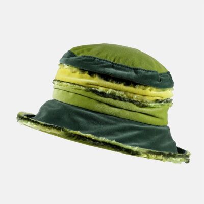 Sombrero de terciopelo mullido Fern and Lime - Fern
