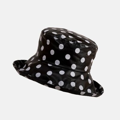 Sombrero de ala ancha impermeable - Negro