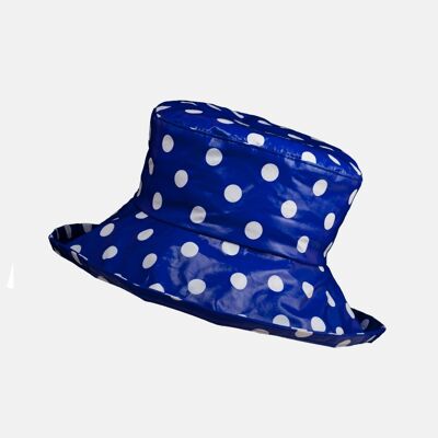 Wasserdichter Hut mit großer Krempe - Königsblau