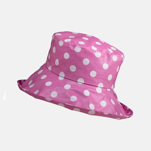 Waterproof Large Brim Hat - Pink