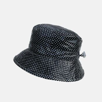Pack de chapeaux à pois imperméables - Noir 1