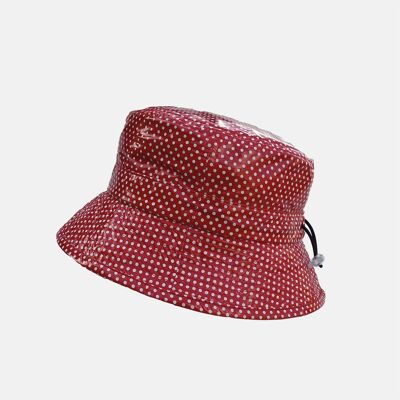 Pack de chapeaux imperméables à pois - Rouge