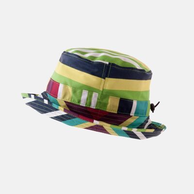 Paquete de sombreros impermeables a rayas - Verde