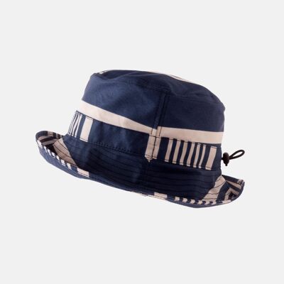 Pack Chapeau Imperméable Rayé - Marine