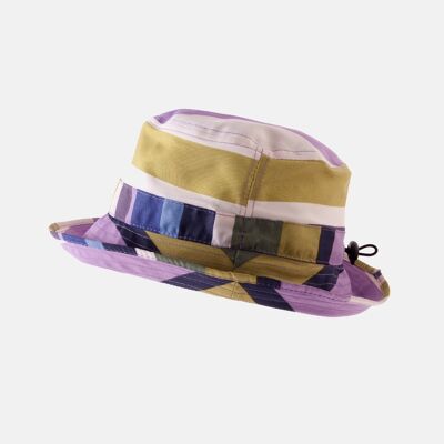 Paquete de sombreros impermeables a rayas - Morado