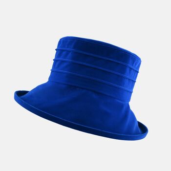 Chapeau compressible en velours résistant à l'eau - Bleu royal 1