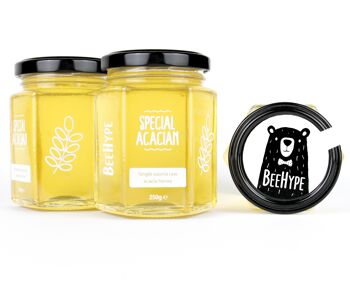 Acacian spécial - Miel d'acacia cru 100% pur et vibrant, miel d'abeille cru de luxe 2