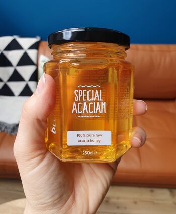 Acacian spécial - Miel d'acacia cru 100% pur et vibrant, miel d'abeille cru de luxe 3