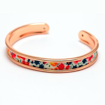 Le bracelet fin en laiton galvanisé - phoebe red 2