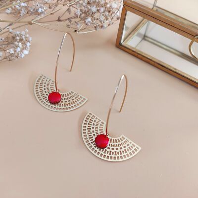 Pendientes La Reveuse rojos