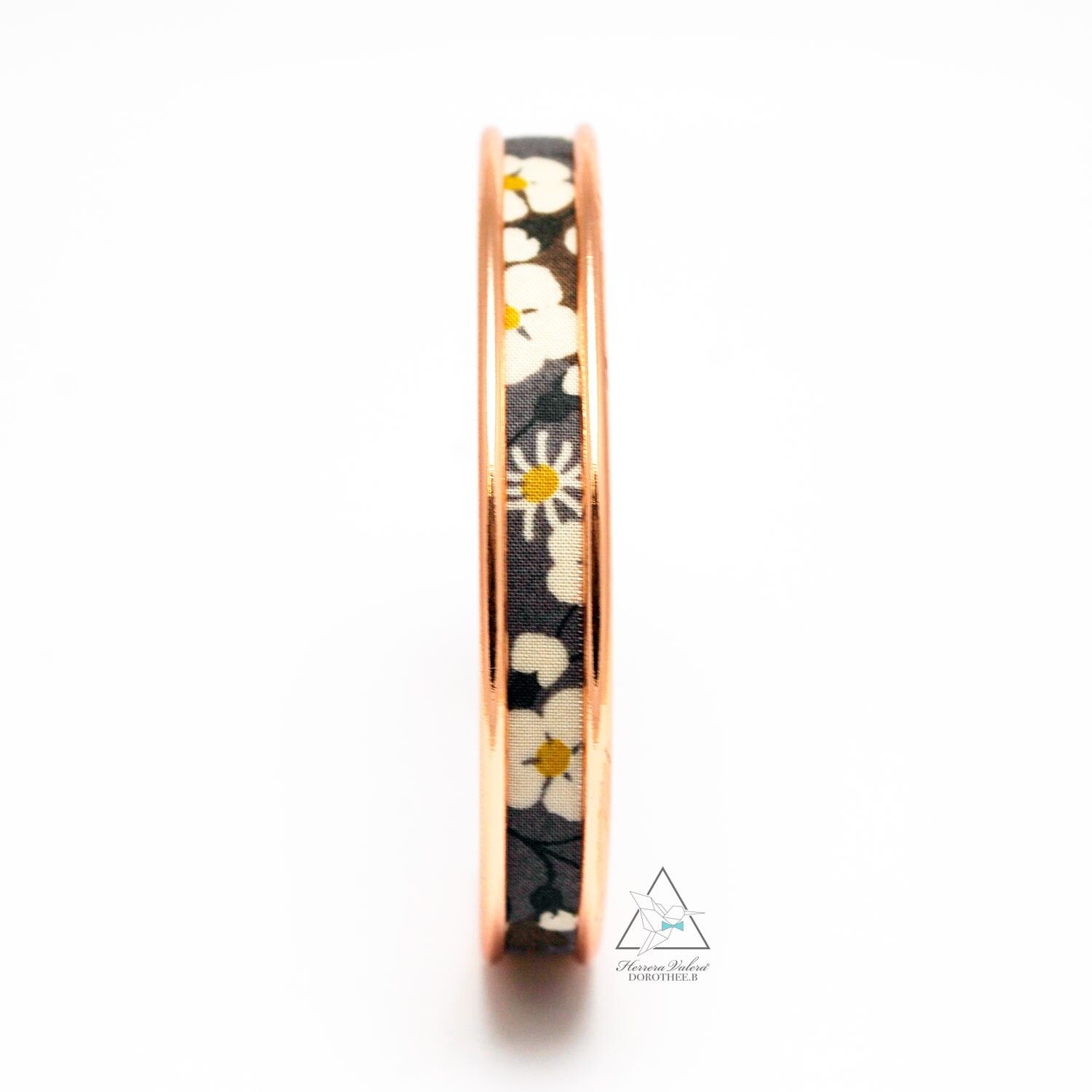 Bracciale sottile in ottone galvanizzato - Mitsi grigio scuro