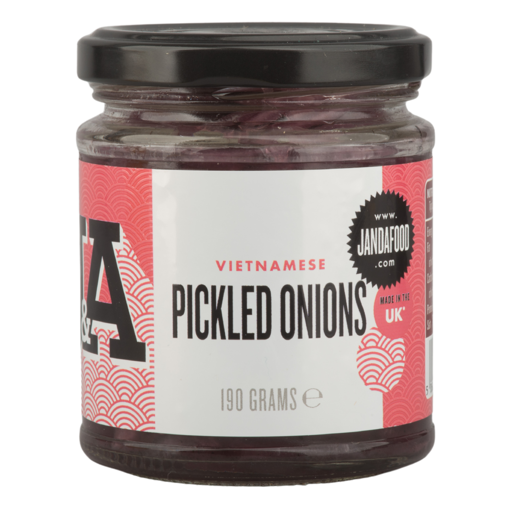 Vietnamese Pickled Onions 190g | Sliced red onions in a spiced red wine vinegar| Suitable for Banh Mi Sandwiches