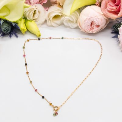 Collier Collection rosaire Multicouleur : tourmaline