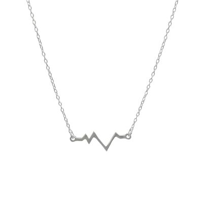 Collier Amour - Collection Alinéa : Coeur qui bat argent