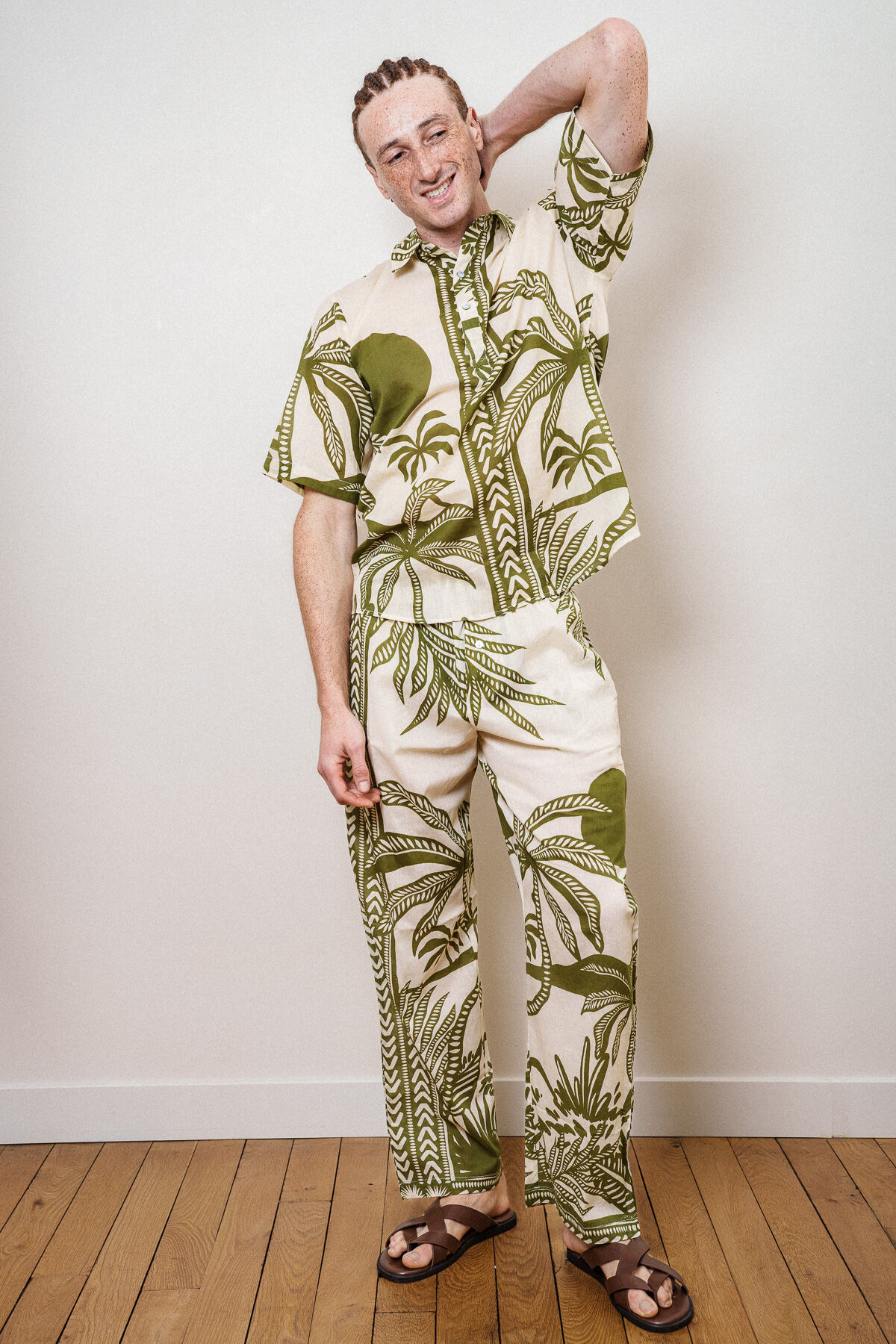 Men's summer trousers in cotton voile - SERAPHIN