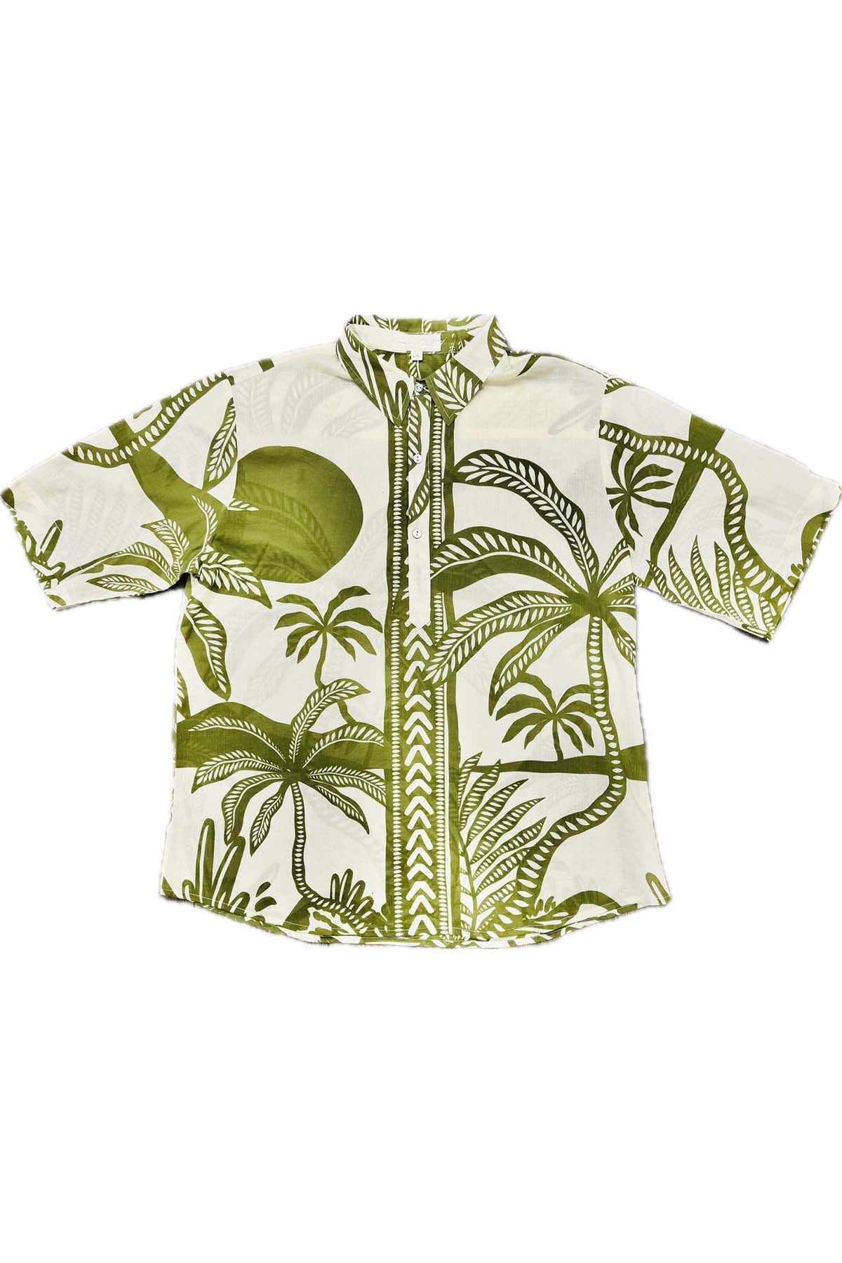 SERAPHIN short-sleeved summer shirt in cotton voile