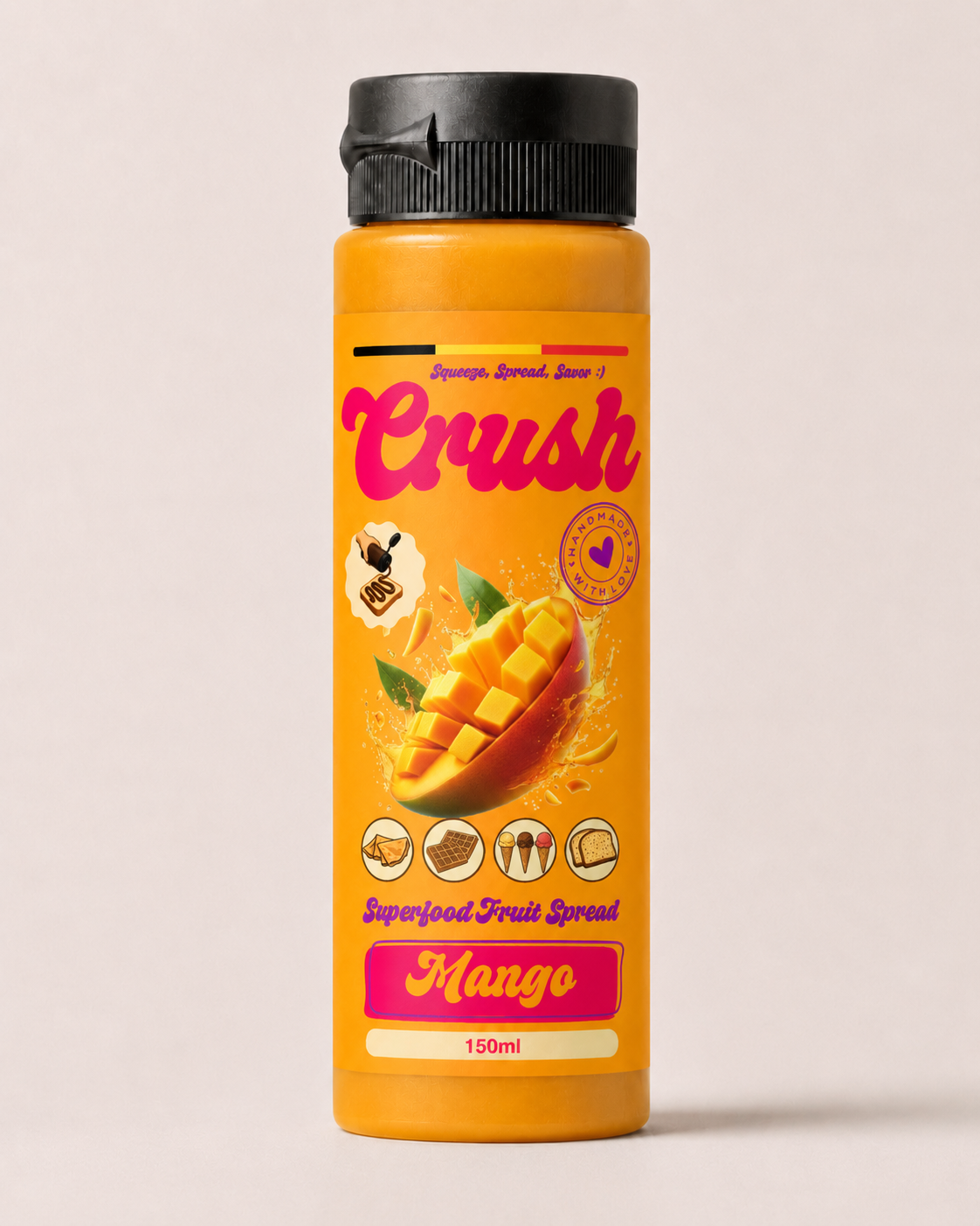 Topping/Nappage - Saveur Mangue - 150ml - Squeeze plastique