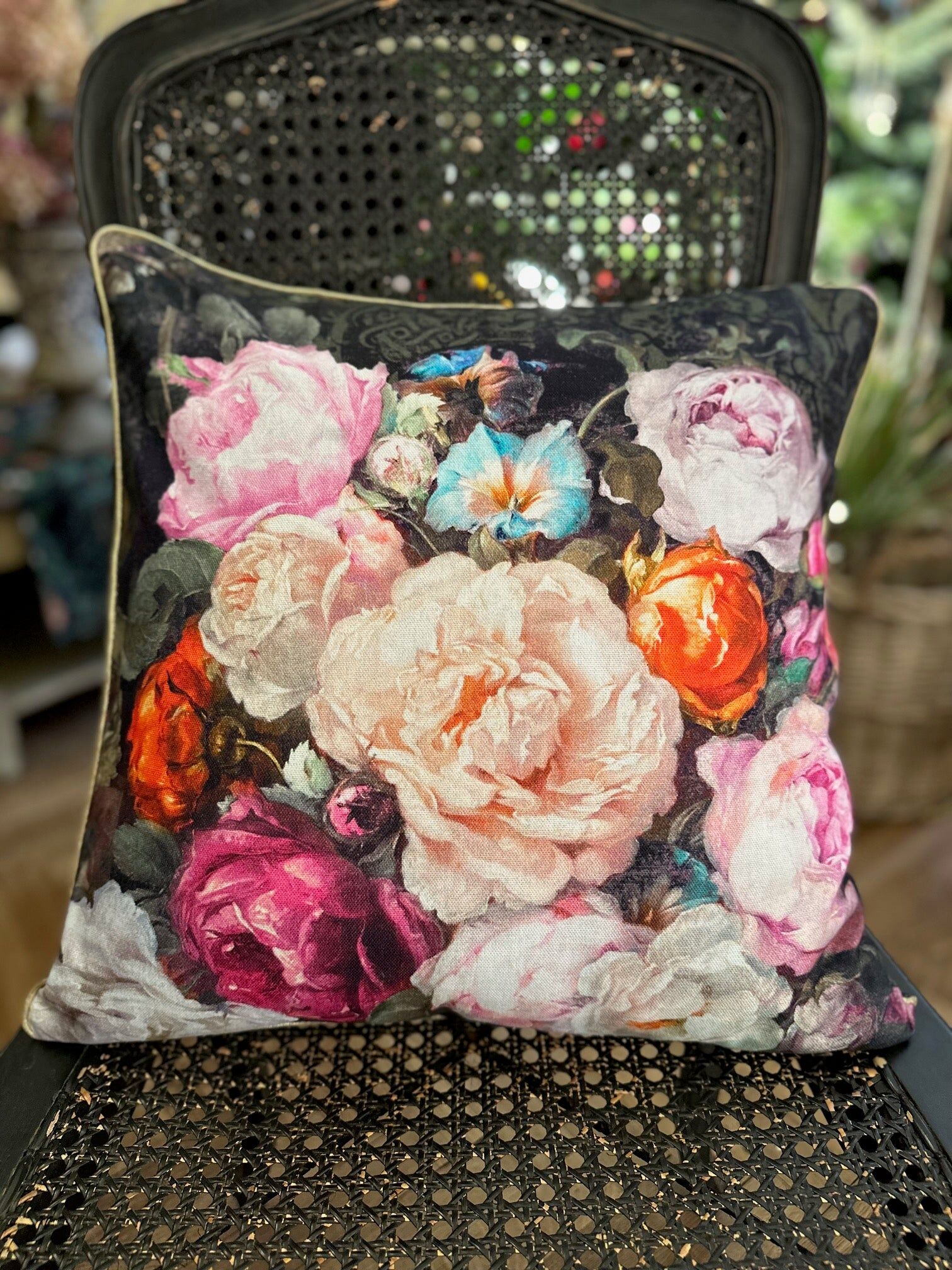 Pillowcase  45x45cm, 100% cotton | Francine Black