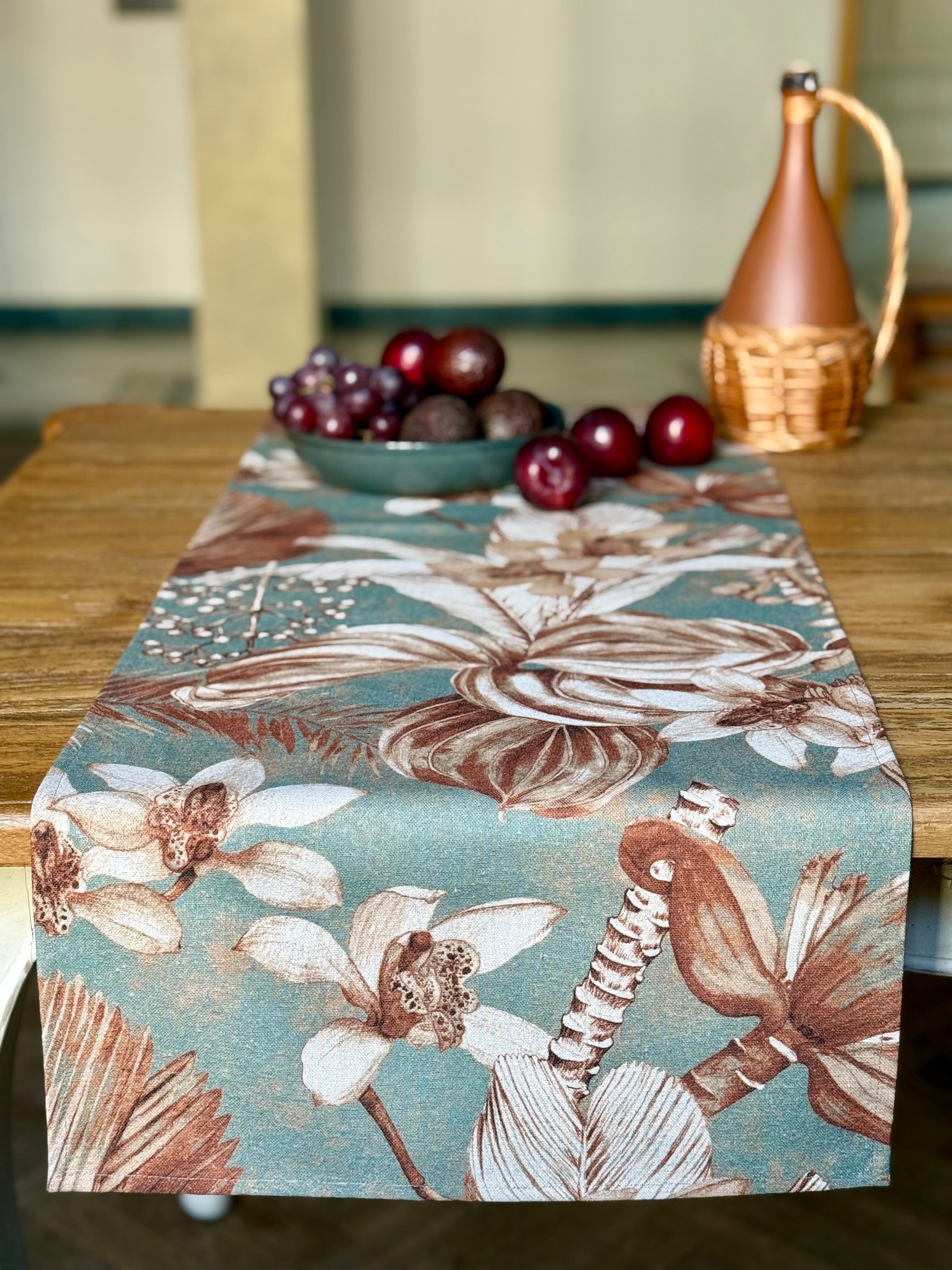 Table Runner Simple, Linen-Cotton Mix | Terra Flora