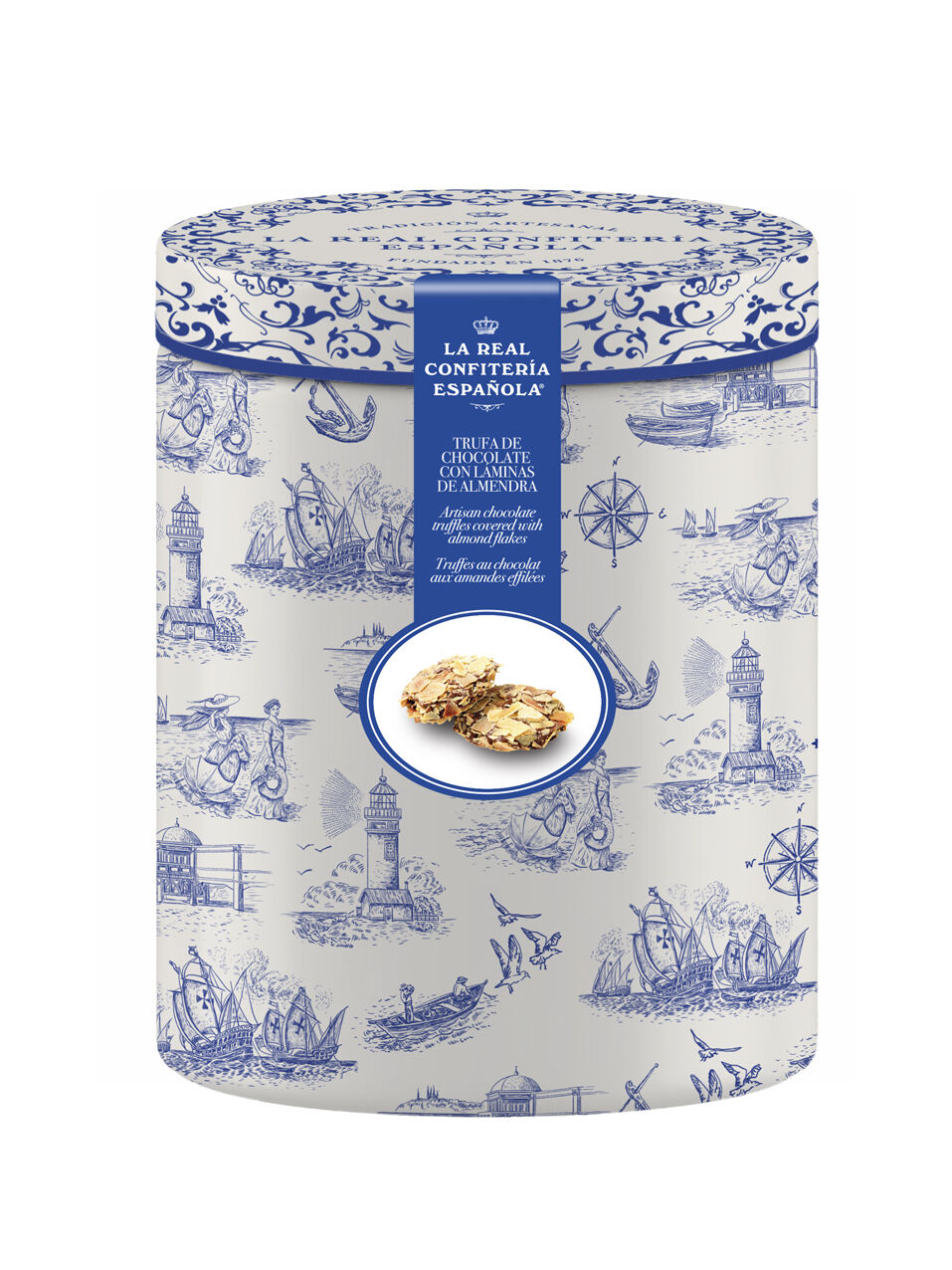 Marina lata (chocolate truffle and almond flakes)