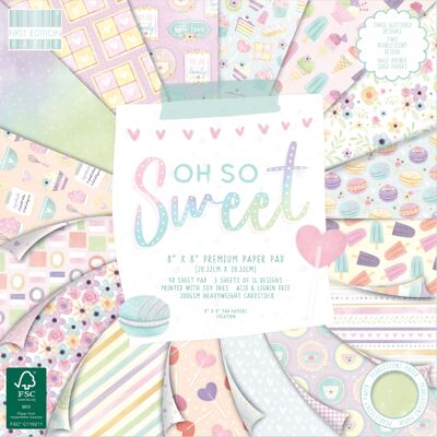 First Edition FSC 8x8 Paper Pad - Oh So Sweet