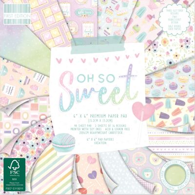 First Edition FSC 6x6 Paper Pad - Oh So Sweet
