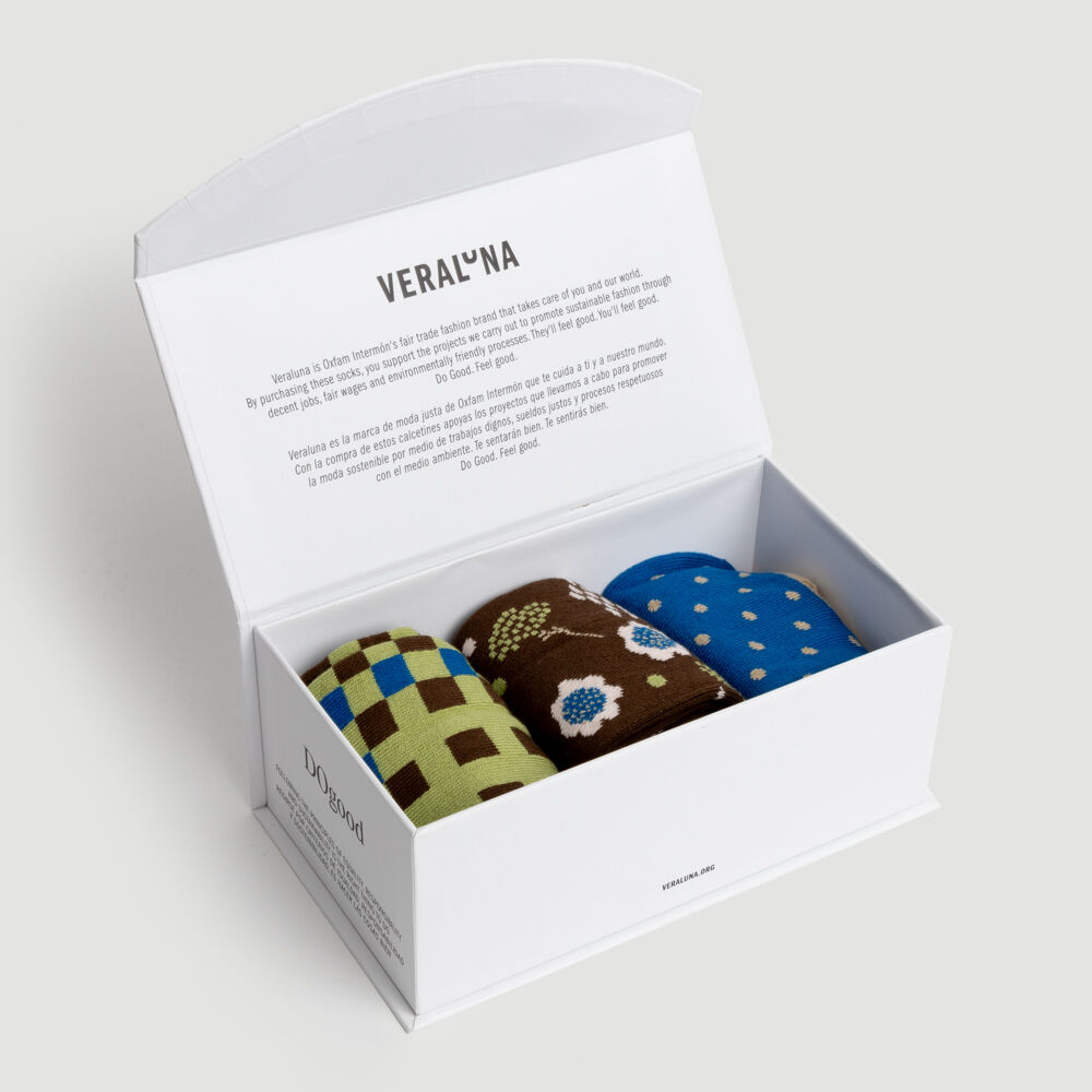 Gift Box Calcetines Algodón Orgánico Comercio Justo 35-38